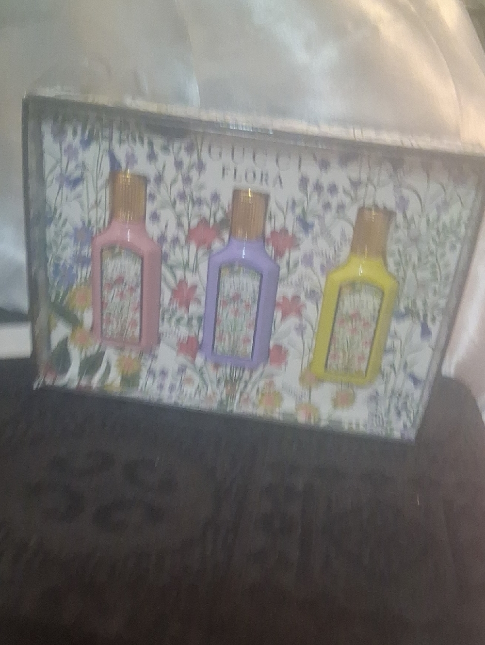 Gucci Flora Bath & Body Trio - Pink, Purple & Yellow Gift Set